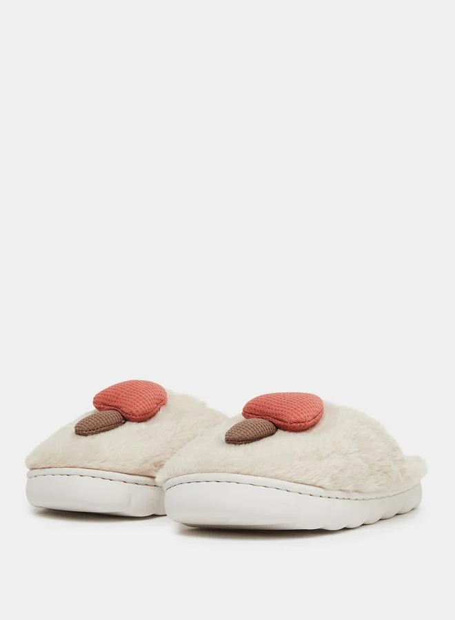 تايك تو شبشب غرفة نوم فروي بيج